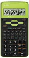 Калькулятор Sharp EL-531TH, зеленый цена и информация | Канцелярия | 220.lv
