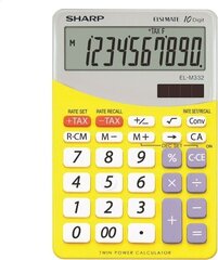 Калькулятор Sharp EL-M332, желтый цена и информация | Канцелярия | 220.lv