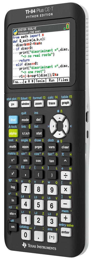 Kalkulators Texas Instruments TI-84 Plus CE-T Python Edition cena un informācija | Kancelejas preces | 220.lv