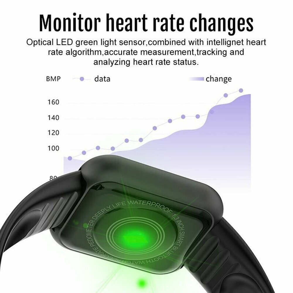 Viedpulkstenis Smart-Watch ūdensizturīgs pedometrs, miega, pulsa mērītājs cena un informācija | Viedpulksteņi (smartwatch) | 220.lv