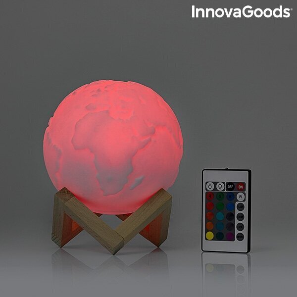 Ar akumulatoru darbināms LED gaismeklis InnovaGoods Wordly cena un informācija | Galda lampas | 220.lv