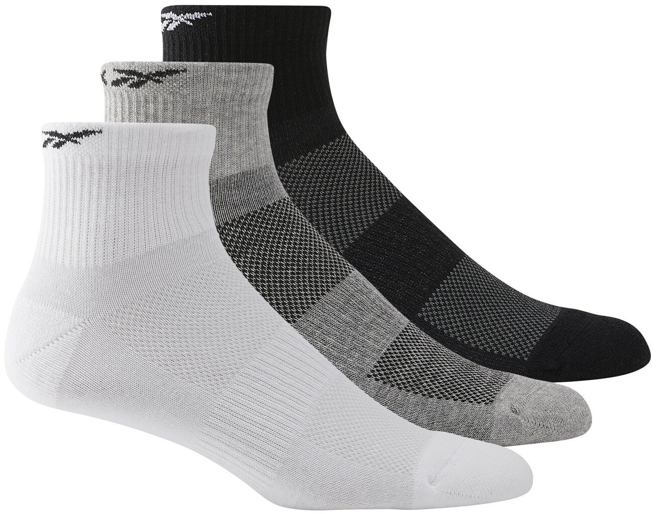 Reebok Zeķes Te Ank Sock 3p White Black Grey H11292 H11292/37-39 cena un informācija | Vīriešu zeķes | 220.lv