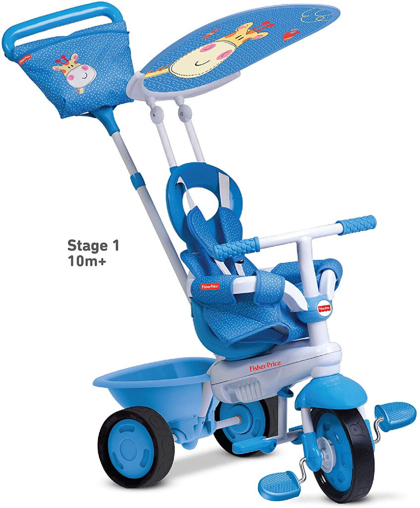 Daudzfunkcionāls trīsritenis Fisher-Price 3in1 Elite, zils цена и информация | Trīsriteņi | 220.lv