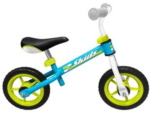 Балансировочный велосипед Skids Control 10'' Junior, синий/зеленый цена и информация | Балансировочные велосипеды | 220.lv