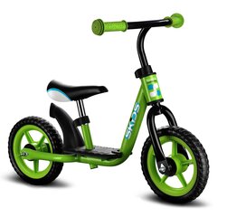 Балансировочный велосипед Skids Control 10'', зеленый/черный цена и информация | Балансировочные велосипеды | 220.lv