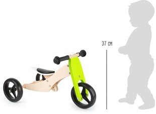 Балансировочный велосипед Small Foot Trike 2-in-1 10'', зеленый цена и информация | Балансировочные велосипеды | 220.lv