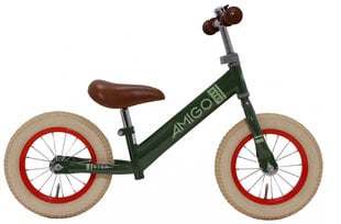 Балансировочный велосипед Amigo Step 12'', зеленый цена и информация | Балансировочные велосипеды | 220.lv