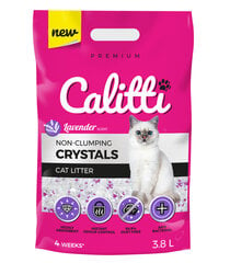 Силиконовый наполнитель Calitti Crystals Lavender, 3,8 л цена и информация | Наполнители для кошачьих туалетов | 220.lv