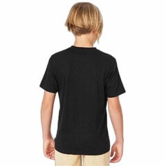 Детская футболка с коротким рукавом Rip Curl Corp Icon B, чёрная S6438254 цена и информация | Рубашки для мальчиков | 220.lv