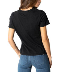 Женская футболка Tommy Hilfiger Short Sleeve T-Shirt UW0UW04873BDS 545667895, черный цена и информация | Женские блузки, рубашки | 220.lv