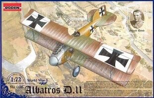 Модель для склеивания Roden 006 Albatros D.II 1/72 цена и информация | Склеиваемые модели | 220.lv