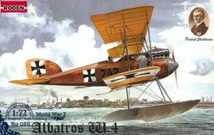 Līmējams modelis Roden 028 Albatros W.IV (early) 1/72 цена и информация | Склеиваемые модели | 220.lv