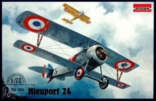Līmējams modelis Roden 060 Nieuport 24 1/72 цена и информация | Līmējamie modeļi | 220.lv