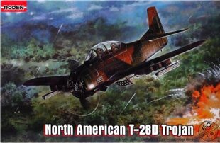 Līmējams modelis Roden 450 North American T-28D Trojan 1/48 cena un informācija | Līmējamie modeļi | 220.lv