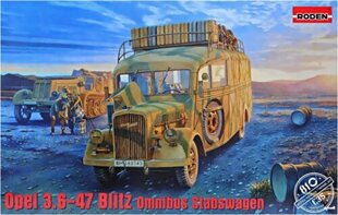 Склеиваемая модель Roden 810 Opel Blitz Omnibus W39 Stabswagen 1/35 цена и информация | Склеиваемые модели | 220.lv