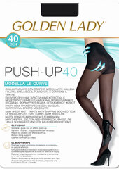 Zeķubikses Golden Lady Push-up 40 DEN, melnas цена и информация | Колготки | 220.lv