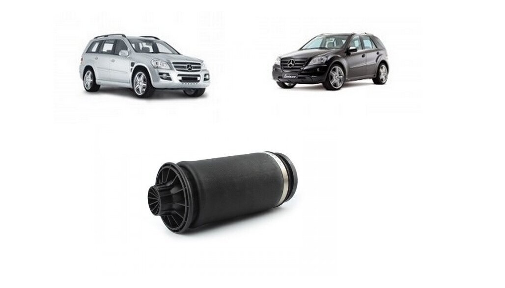 Mercedes Benz ML / GL W164 X164 Pneumaatilise vedrustuse tagapadja komplekt (2tk) цена и информация | Piekares daļas | 220.lv