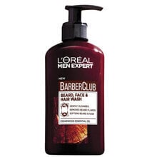 Sejas ādas attīrīšanas līdzeklis vīriešiem L´Oréal Paris Barber Club Gel 3in1 (Beard, Face & Hair Wash) 200 ml cena un informācija | Sejas ādas kopšana | 220.lv