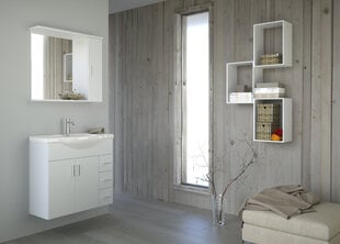 Подвесной шкафчик для ванной Eternal 82 см, белый цена и информация | Шкафчики для ванной | 220.lv