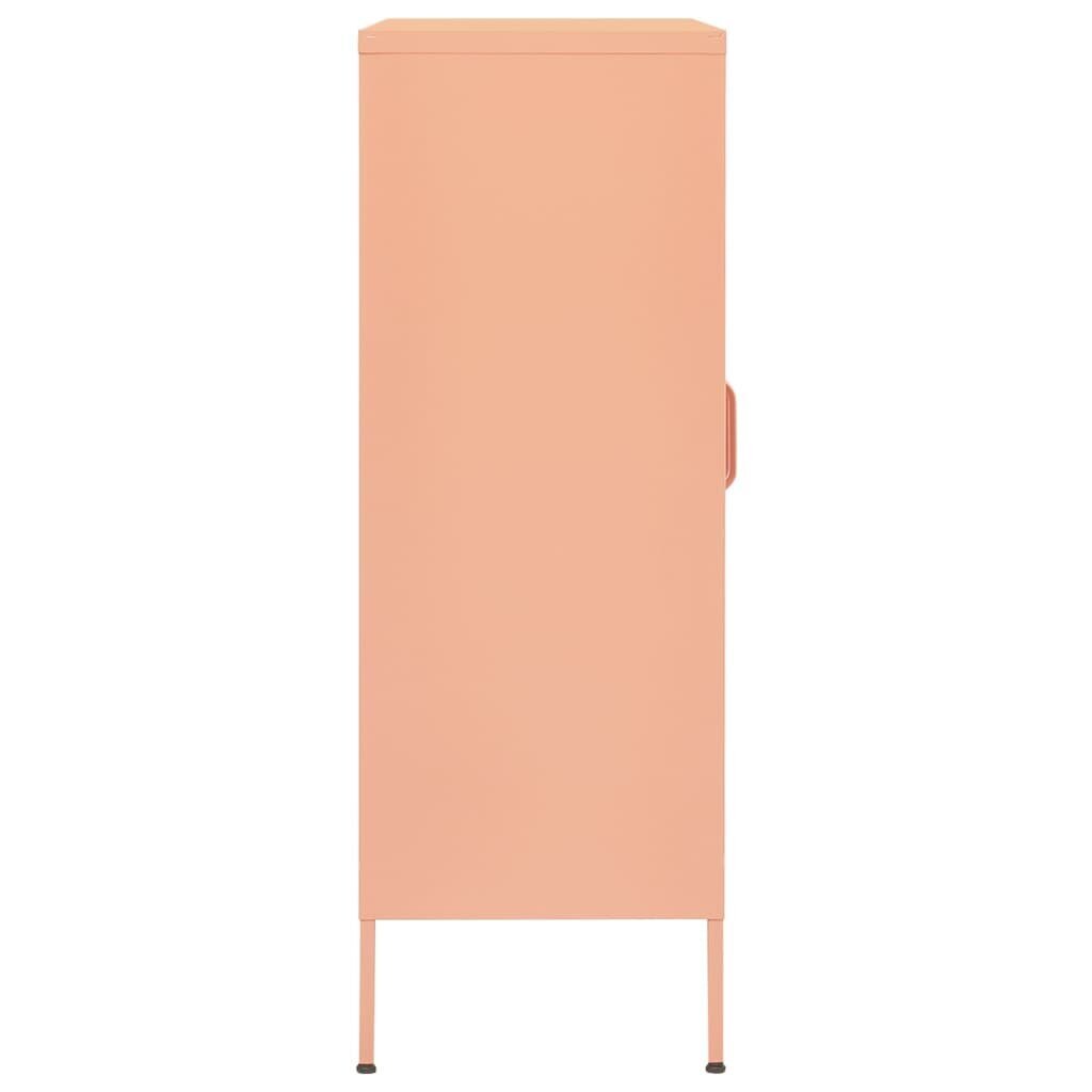 vidaXL skapītis, 80x35x101,5 cm, tērauds, rozā cena un informācija | Skapīši viesistabai | 220.lv