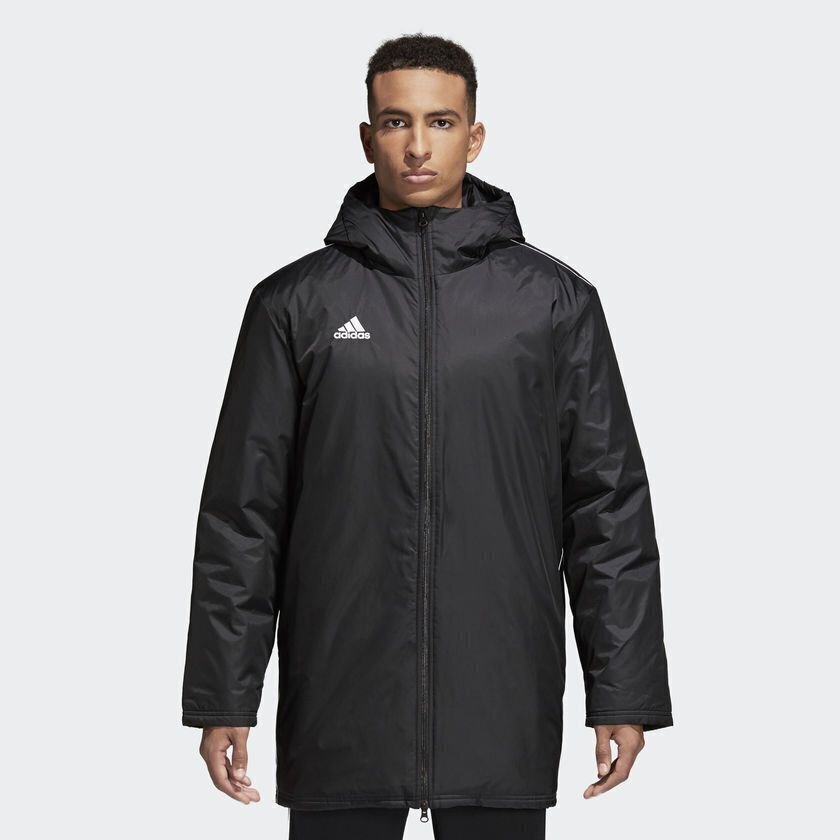 Virsjaka vīriešiem Adidas Core18 STD JKT M CE9057, melna цена и информация | Vīriešu virsjakas | 220.lv