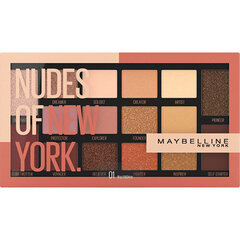 Палитра теней для век Maybelline Nudes of New York, 18г цена и информация | Тушь, средства для роста ресниц, тени для век, карандаши для глаз | 220.lv