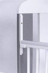 Детская кроватка Drewex Stars, 60x120 см, белого/серебристого цвета цена и информация | Детские кроватки | 220.lv