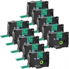 Brother TZe-751 TZe751 Label Maker Tape Dore compatible 10pcs. cena un informācija | Piederumi printerim | 220.lv