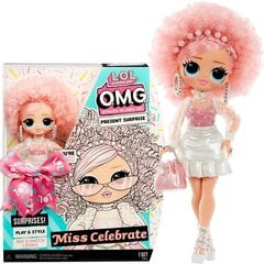 Кукла L.O.L. Surprise OMG Birthday Doll - Miss Celebrate - Present Surprise цена и информация | Игрушки для девочек | 220.lv