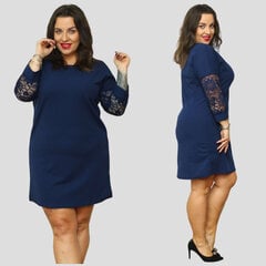 Plus izmēra kleita sievietēm, Paola, zila cena un informācija | Kleitas | 220.lv