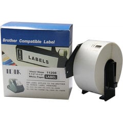 Compatible label Brother DK-11208 (38mm x 90mm) цена и информация | Аксессуары для принтера | 220.lv