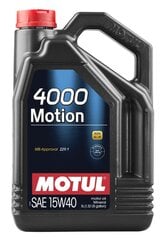 Eļļa Motul 4000 Motion 15W40 5ltr (100295) цена и информация | Моторное масло | 220.lv