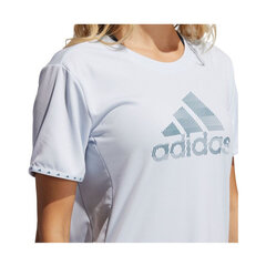 Футболка для женщин Adidas Badge Of Sport Necessi W GQ9413, синяя цена и информация | Футболка женская | 220.lv