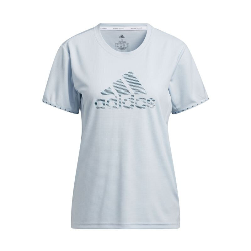 T-krekls sievietēm Adidas Badge Of Sport Necessi W GQ9413, zils cena un informācija | T-krekli sievietēm | 220.lv