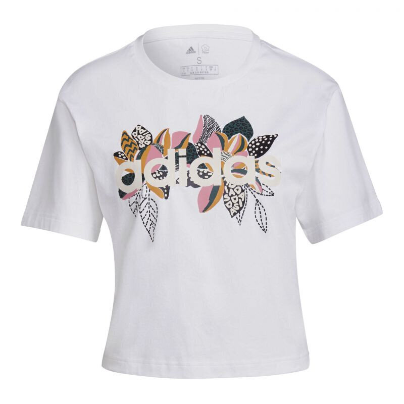 T-krekls sievietēm Adidas Farm W H14680, balts cena un informācija | T-krekli sievietēm | 220.lv