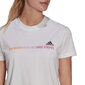 T-krekls sievietēm Adidas Gradient Logo Cropped T Shirt W GM5577, balts cena un informācija | T-krekli sievietēm | 220.lv