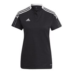 Женская футболка Adidas Tiro 21 Polo W GM7352, черная цена и информация | Футболка женская | 220.lv