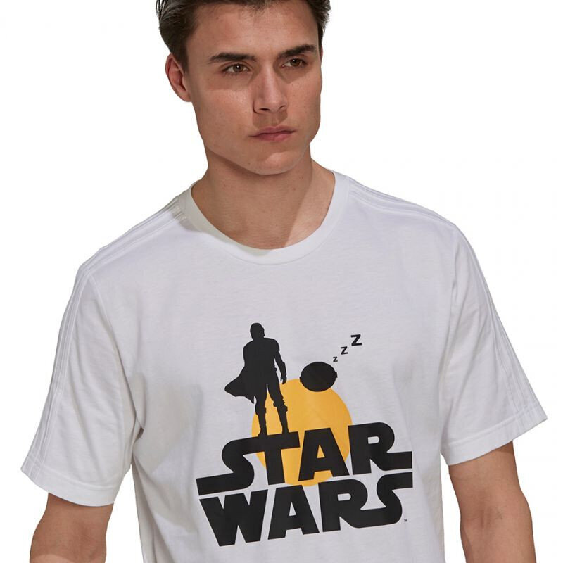 T-krekls vīriešiem Adidas x Star Wars M GS6223, balts cena un informācija | Vīriešu T-krekli | 220.lv