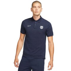Футболка мужская Nike FC Barcelona Polo M CW5300 451, синяя цена и информация | Мужские футболки | 220.lv