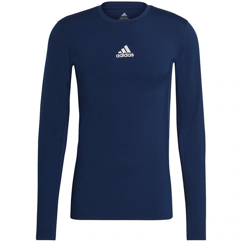 T-krekls vīriešiem Adidas Compression Long Sleeve Tee M GU7338, zils цена и информация | Vīriešu T-krekli | 220.lv