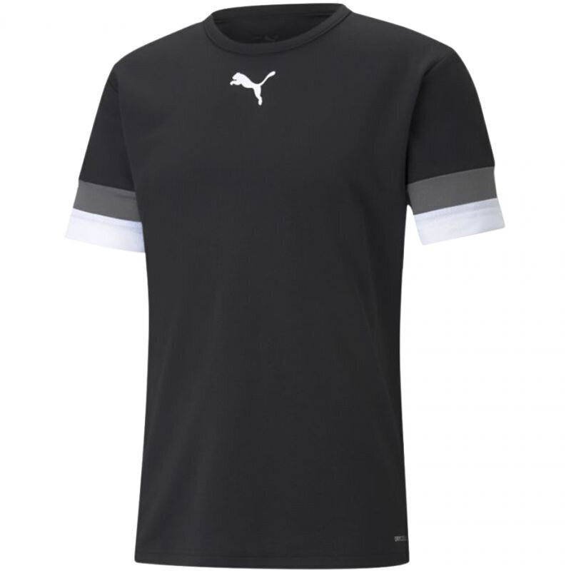 T-krekls vīriešiem Puma Team Rise Jersey M 704932 03, melns цена и информация | Vīriešu T-krekli | 220.lv