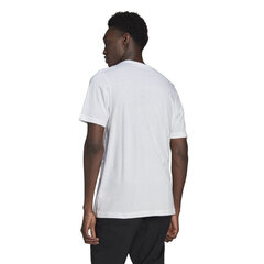 Футболка мужская Adidas Essential M GN3415, белая цена и информация | Мужские футболки | 220.lv