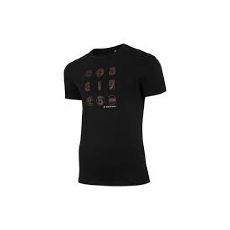 T-krekls vīriešiem 4F M H4Z21 TSM018, melns цена и информация | Vīriešu T-krekli | 220.lv