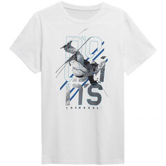 T-krekls vīriešiem 4F M H4Z21 TSM018 10S, balts cena un informācija | 4F Vīriešu apģērbs | 220.lv