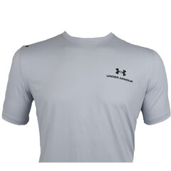 Футболка мужская Under Armour Rush Energy Short Sleeve M 1366138014, серая цена и информация | Футболки мужские | 220.lv