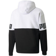 Džemperis vīriešiem Puma Power Colorblock Hoodie FL M 846103 02, balts cena un informācija | Vīriešu jakas | 220.lv