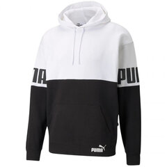 Džemperis vīriešiem Puma Power Colorblock Hoodie FL M 846103 02, balts cena un informācija | Vīriešu jakas | 220.lv