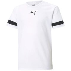 Sportisks T-krekls bērniem Puma TeamRise Jersey Jr. 704938 04, balts цена и информация | Рубашки для мальчиков | 220.lv