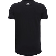 T-krekls bērniem Under Armour Y Sportstyle Left Chest SS Jr 1363280 001, melns цена и информация | Рубашки для мальчиков | 220.lv