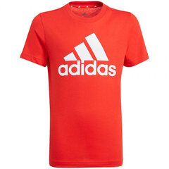T-krekls bērniem Adidas Essentials Tee Jr GN3993, sarkans цена и информация | Рубашки для мальчиков | 220.lv
